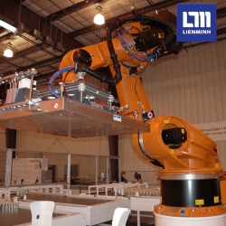 Robot with Gripper Magnet For Cans Fish